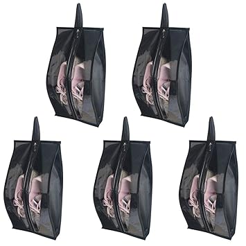 KinHwa Schuhtasche 5er Set | Wasserfeste Schuhbeutel für Reise, Koffer und Sport - Ideal für Trennung von Schuhen und Kleidun