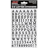 JAM Paper Self Adhesive Alphabet Letters Stickers - Black - 2/pack