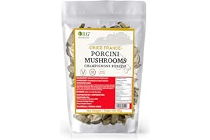 Orgnisulmte Dried Porcini Mushrooms New Season French Wild Porcini Mushroom Premium Vacuum Pack 3Oz(85g)