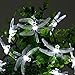 Icicle Solar String Lights, 16ft 20 LED 8 Modes Dragonfly Shaped Waterproof Decorative Fairy Lights for Indoor/Outdoor, Garden, Patio, Fence, Lawn, Bush, Balcony, Party, Holiday Decorations (White)