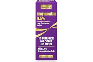 ELFSOUL Ivermectin Lotion Cream Lice Treatment, 0.5%,4oz
