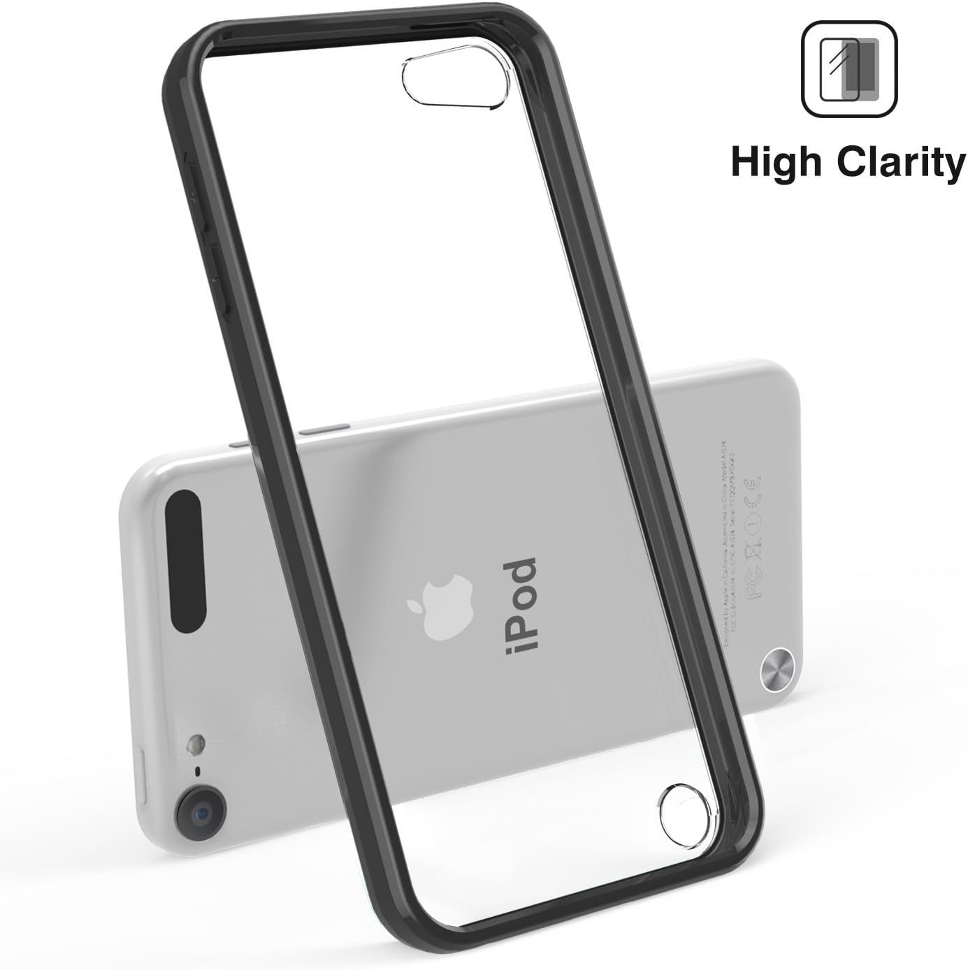 Amazon Ipod Touch 6 ケース Atic Apple Ipod Touch 第6世代 Ipod Touch 第5世代 用衝撃吸収 Tpu保護ケース Black Atic ケース