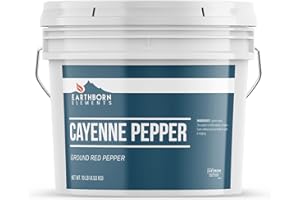 Earthborn Elements Cayenne Pepper, 2 Gallon Bucket, Spicy Flavor, Ground Red Pepper