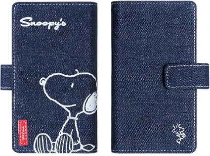 Amazon Co Jp スヌーピー ディズニー Iphone Xperia 他 各種スマホ対応 手帳型 ケース スヌーピーデニム 家電 カメラ