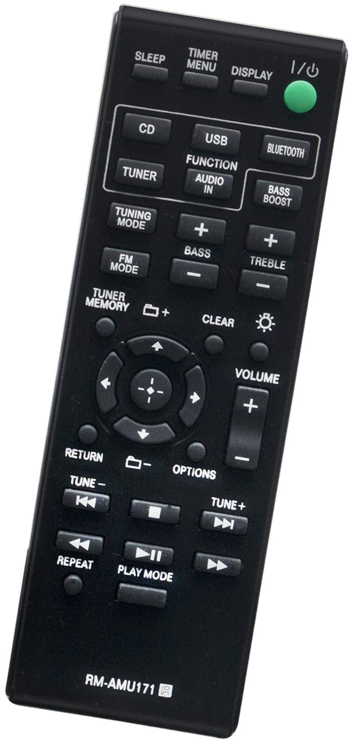 ALLIMITY RM-AMU171 Remote Control Replacement for Sony Audio System CMT-BT80WB CMT-SBT300W CMT-SBT100 CMT-BT80W HCD-SBT100 CMT-BT60 CMT-BT60B CMT-SBT300WB CMT-SBT100B