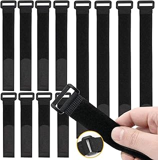 O-Kinee 30 Stück Klettverschluss, Kabelbinder Klettverschluss, Kabel-Klettband Kabelklett Kabelbinder Klettbinder Klettverschluss Büro