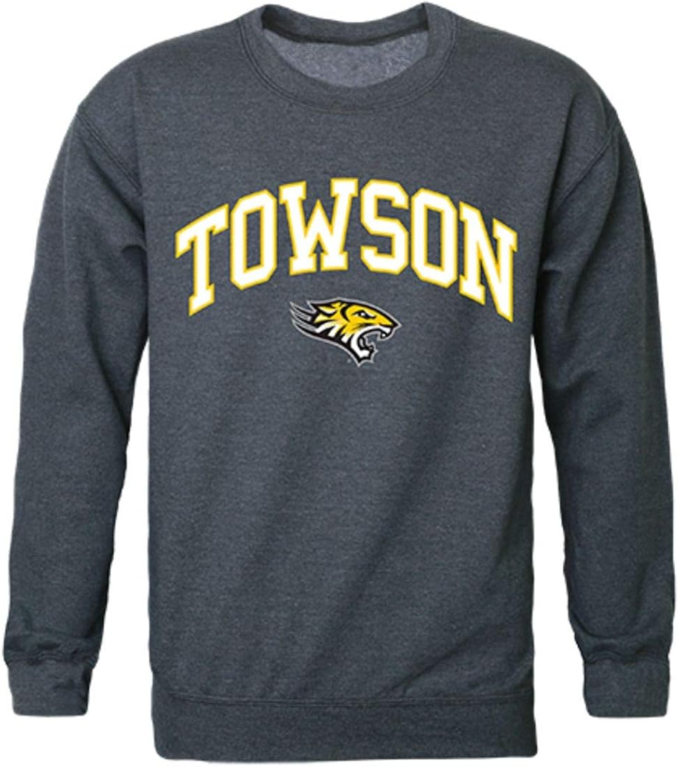 Pullover Crewneck Campus University Towson TU Republic W Sweatshirt 
