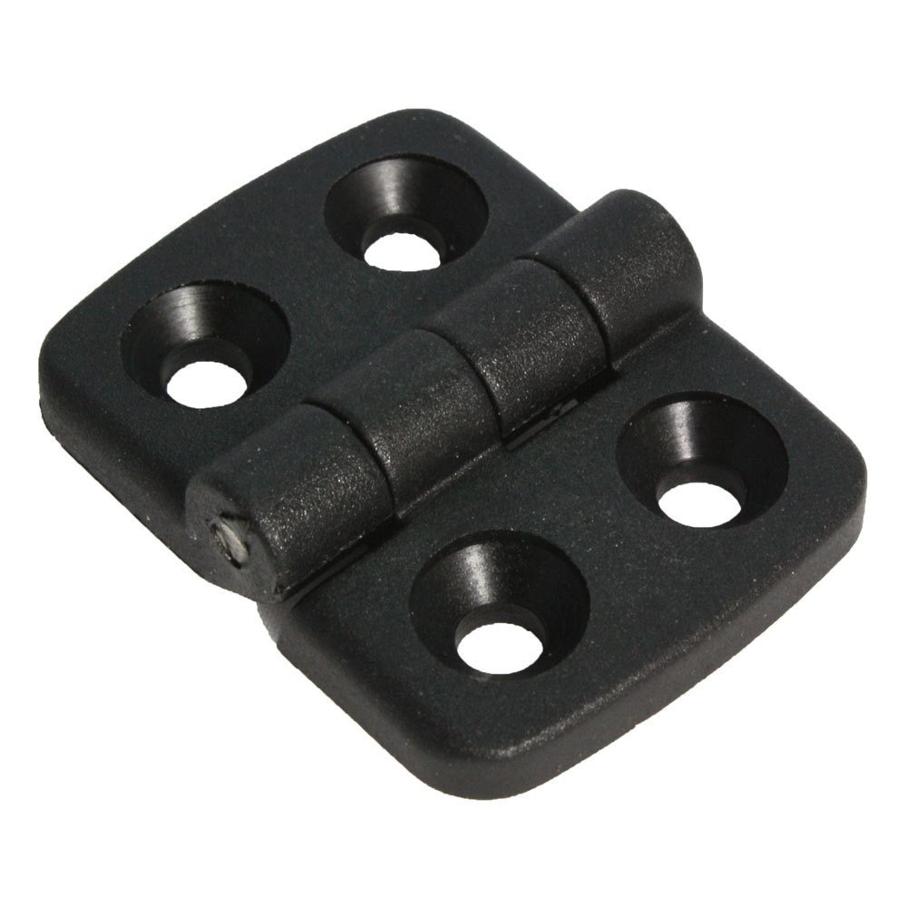10 x Mini Plastic Hinges 20/20 Non-Removable 30 x 39 mm Black