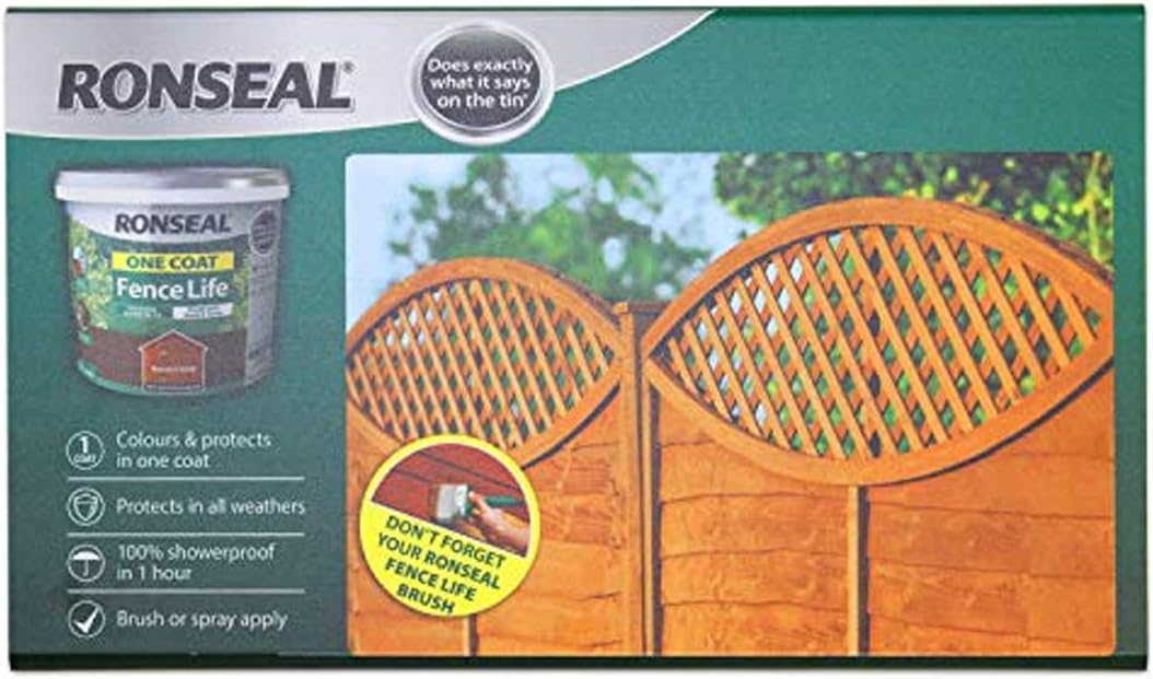 RONSEAL RSLOCFLMO5L One Coat Fence Life, Medium Oak, 5 Litre - Image 3