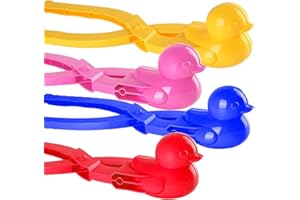 EDDHOMES Snowball Maker Toys, Snow Toys for Kids Outdoor, Fun Winter Snow Ball Fight Games Snow Ball Maker Tool with Handle for Snow Ball, Durable Snow Ball Maker Shape (Safe & Thicker Material)