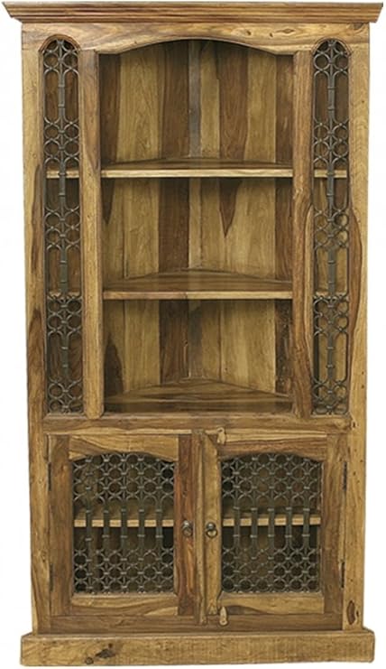 Jali Sheesham Massiv Indisches Rosenholz Eckschrank/Eckschrank