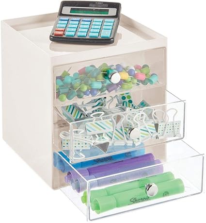 Mdesign Boite De Rangement Bureau Avec 3 Tiroirs Tiroir De Rangement Pour Stylos Trombones Bloc Notes Etc Meuble A Tiroir Compact En Plastique Pour Le Bureau Couleu Creme Et Transparent Mdesign Boite De Rangement Bureau Avec 3 Tiroirs Tiroir De Rangement Pour Stylos Trombones Bloc Notes Etc Meuble A Tiroir Compact En Plastique Pour Le Bureau Couleu Creme Et Transparent