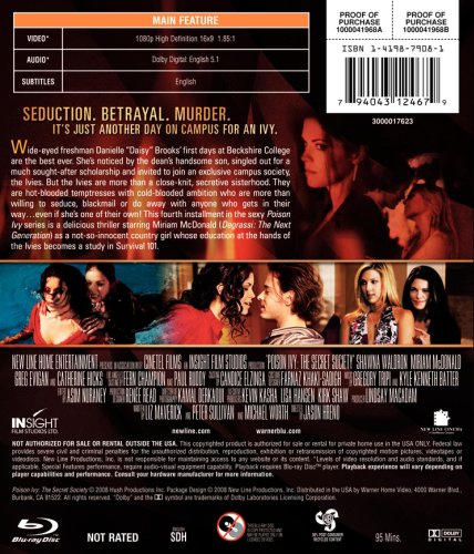 Poison Ivy The Secret Society Blu Ray Amazon De Dvd Blu Ray
