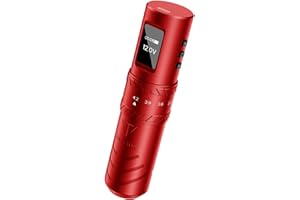 TATVIDA Tattoo Gun Wireless tattoo machine, 2400mAh Rotary Tattoo Machine with 7 stroke length Options, Pro Tattoo Guns with Motor Power reliable for all kinds of needles, ink (One Battery)