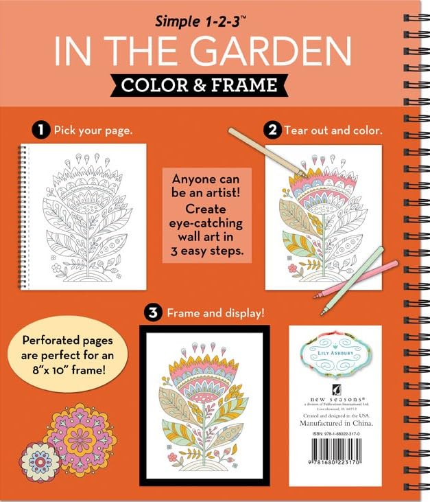 Color & Frame - In the Garden (Adult Coloring Book) Color & Frame - In the Garden (Adult Coloring Book) Spiral-bound