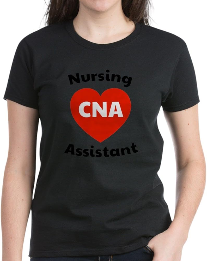 CafePress Nursing Assistant Women's Dark Cotton TShirt Amazon.co.uk
