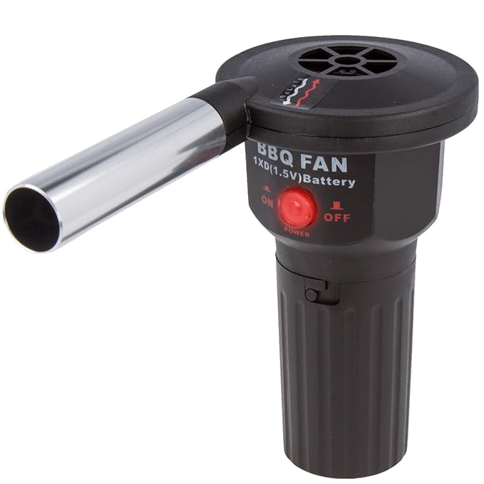 Relaxdays Grill-Fön Grillfön batteriebetrieben