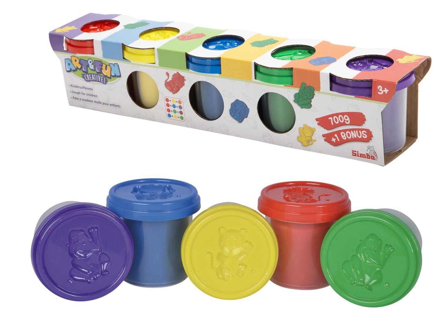 Simba 106322264 "Art & Fun Clay Dough Set, 700 g