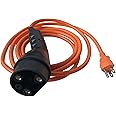 JOEEGO Charging Power Cord Assembly Fits for Evolution ICON EV Golf Carts, UL Listed, Replaces OEM# 2.04.0620 (Orange)