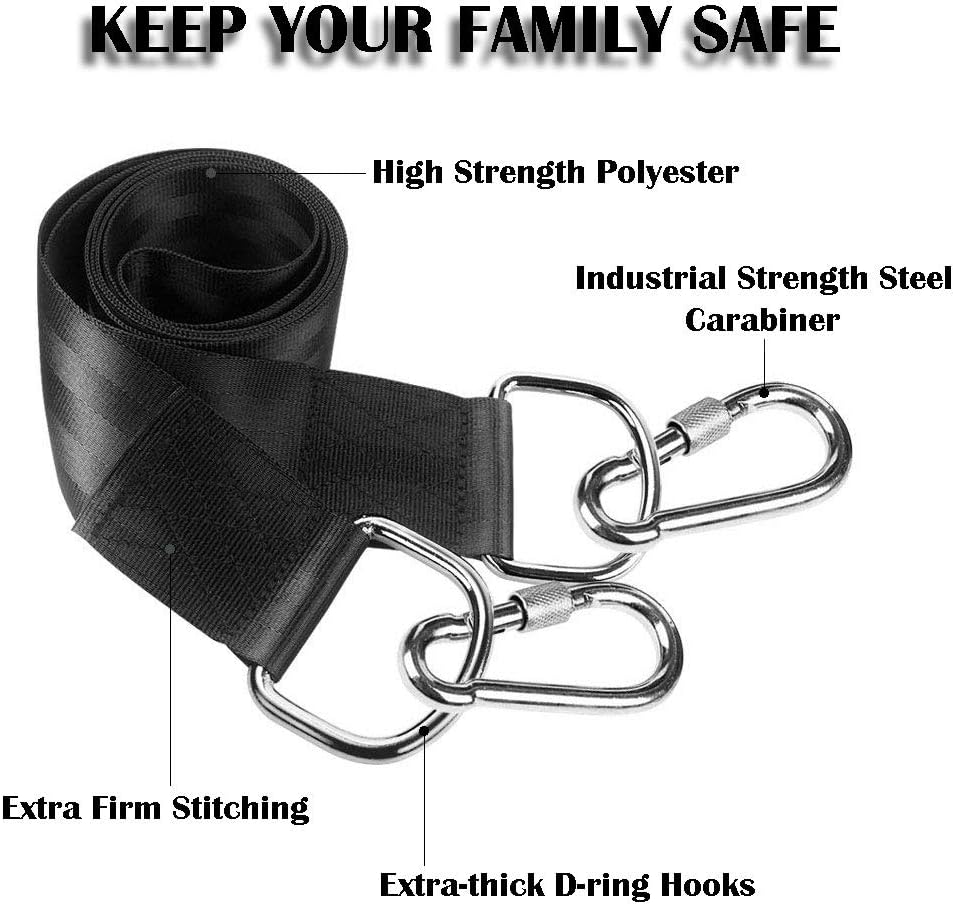 HUYU Tree Swing Hanging Straps (Set of 2), NonStretch Swing Hanging