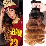 Beauty Forever Hair Peruvian Ombre Virgin Hair 18 20 22 inch Body Wave Hair Weave 3 pieces/Lot Bundles 100% Human Hair Extensions 95-100 g/pc (1b#/4#/27#)