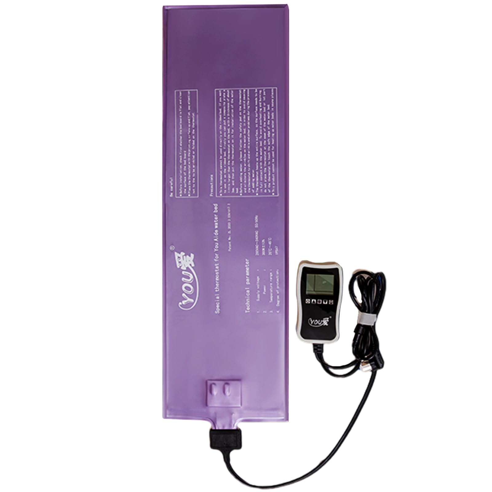 Photo 1 of 250 W Waterbed Heater - Safe and Durable Softside Waterbed Heater with Lcd Display, Multi-mode Adjustable Smart Thermostat