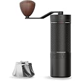 MAVO Manual Coffee Grinder, Phantox Pro Burr Coffee Grinder, Professional 45mm Stainless Steel Grinding Core, Capacity 30g, 120 Clicks Adjustment, Hand Coffee Grinder for Espresso, Pour Over, Black