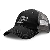 Richardson Soft Mesh Cap Hat Embroidered F-16 Fighting Falcon Airplane A Embroidery Cotton