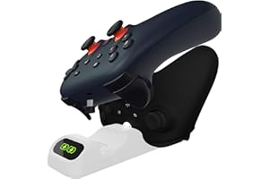 Orzly Controller Charger Stand for Google Stadia Works as Dock for All Type C Controllers (Pearl White)