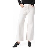 GENUWII Women's Wide Leg Pants Casual High Waisted Stretch Baggy Loose Denim Pants Wide Leg Loose Denim Pants with Pockets