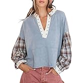 ee:Some Floral Trim Plaid Top