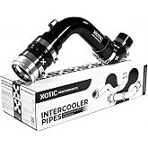 Cold Side Charge Pipe for 2017-2026 6.7L Ford Powerstroke, Black | OEM Cross-Ref HC3Z-6F073-A/B, PC3Z-6F073-B, Non-CARB Compliant - Xotic Performance&trade;
