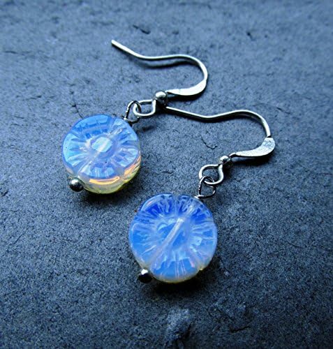 Opalite flower drop earrings