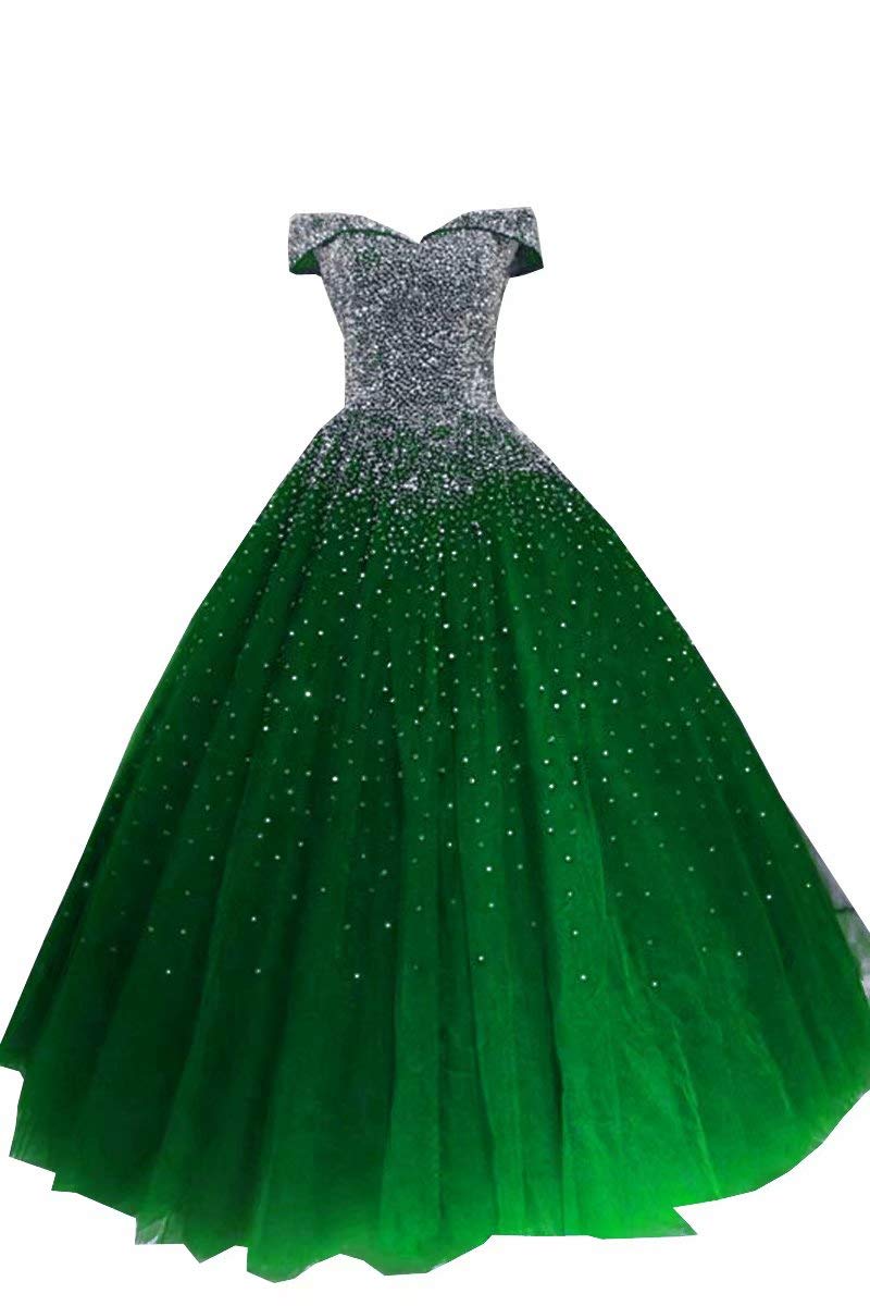 Gold Embroideried Prom Dress Ball Gown Satin Floor Length Corset