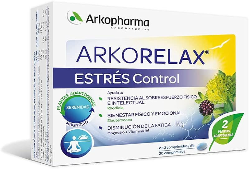 Arkorelax Estrés Control, 30 Comprimidos, Magnesio, Vitamina B6