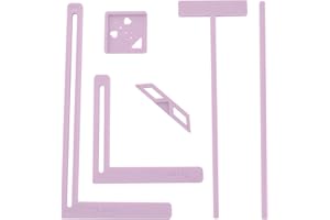 UPTTHOW 6Pcs Bookbinding Easy Scrapbooking Tool for Starter, Complete Great Stencils and Cutter Guide Kit Can Be Made into Notebook Calender Junk Journal Handbook