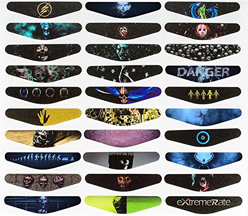 image for eXtremeRate 60 Pcs/Set Custom Game Light Bar Vinyl Stickers Decal Led 