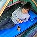Koolsen Self-inflating sleeping pad for camping backpacking fishing and climbing,Lightweight Camping pad with pillow Blue