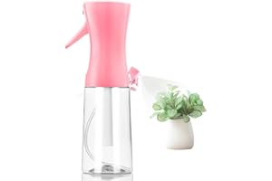 MILUKON Spray Bottle, Fine Mist Spray Bottle for Hair, Ultra-Fine Continuous Spray Bottle for Skincare, Plant Care, Pet Grooming, Cleaning and Disinfection, Refillable Spray Container (1Pcs Rosy Pink)