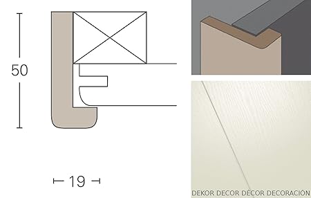 Parador Panels Spezial Profiles For Ceiling Fl 1 Ash White Gloss
