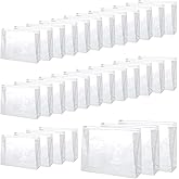 30 PCS Small Clear Makeup Bag, Mini PVC Waterproof Cosmetic Organizer Bags Portable Swimsuit Storage Bag Clear Organizer Pouc