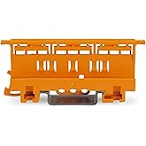 221-500 | WAGO Mounting Carrier | for 221 Series (24 &ndash; 12 AWG) | DIN-35 Rail/Panel Mount | Orange | [Box of 10 Pieces]