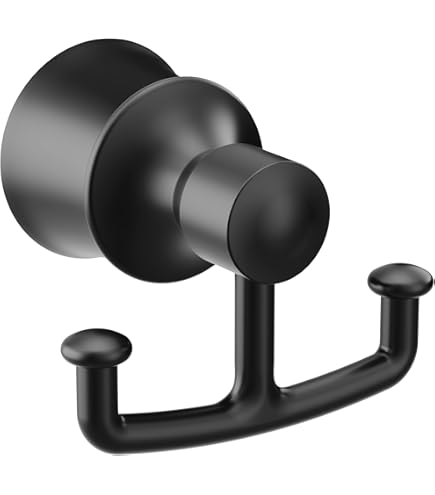 Porte-serviettes Moen Dartmoor - Anneau Noir Mat Salle De Bain