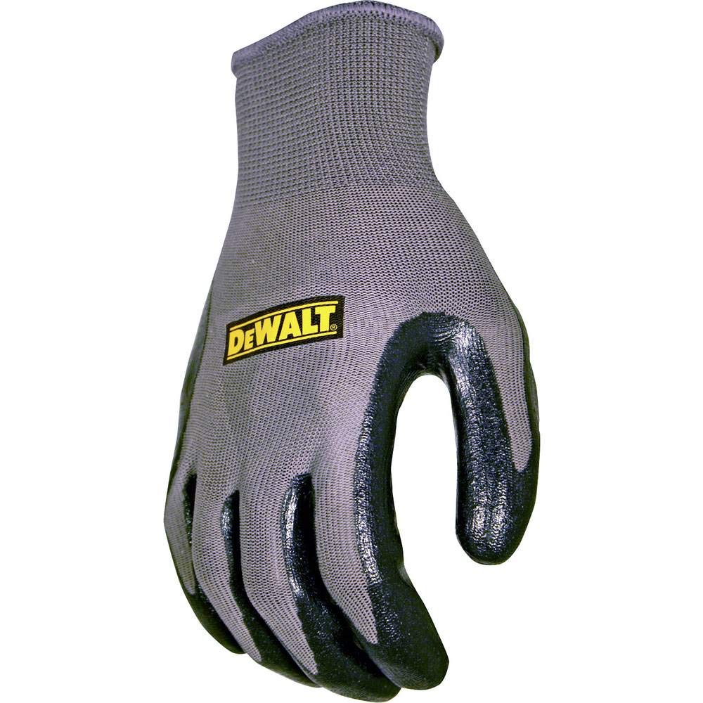 DeWalt Nitrile DPG66 General Purpose Glove - Grey/Black, Large