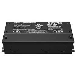 GOOVER 60W Dimmable LED Driver, AC 100V-277V to DC