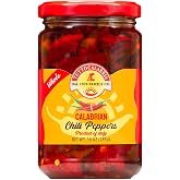 TUTTOCALABRIA Whole Calabrian Chili Peppers in Olive Oil, 10.2 oz (285 g) | Intense and Balanced Hot, Packed in Extra Virgin Olive Oil, Ideal for Sauces, Salads, Pizza &amp; Creative Dishes, Made in Italy
