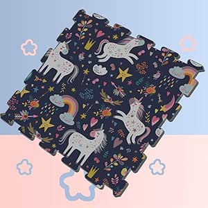 LIBILINGOO Unicornio Lindo niño acompañar Espuma Piso Rompecabezas
