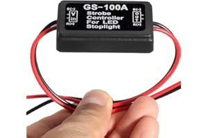 BlyilyB 12V-24V Flash Strobe Controller Flasher Module for 3rd LED Brake Lamp Tail Stop Lamp (Pack of 1)