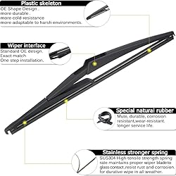 AUTOBOO 26"+17" Windshield Wipers with 12" Rear