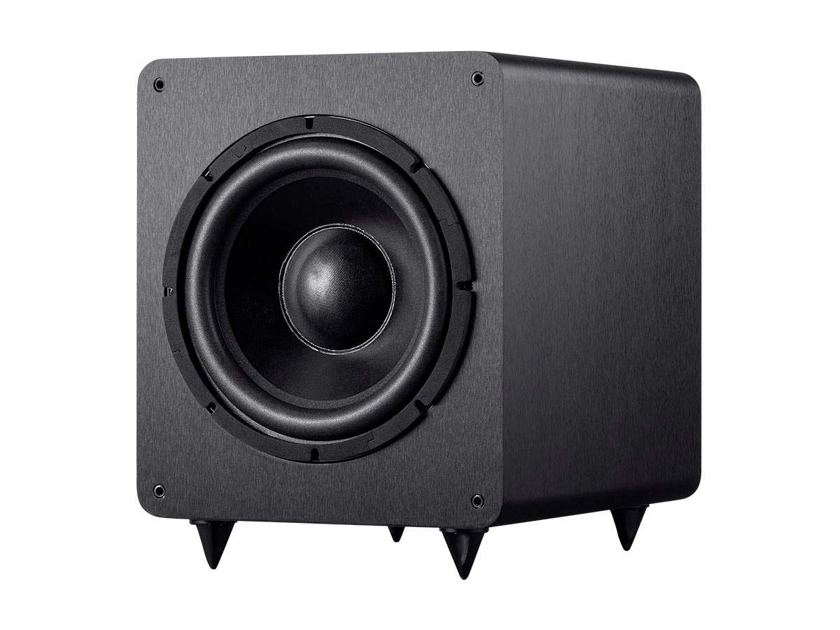 Photo 1 of Monoprice SW-12 400 Watt RMS (600 Watt Peak) Powered Subwoofer - 12-Inch, Ported Design, Variable Phase Control, Variable Low Pass Filter, for Home Theater Systems